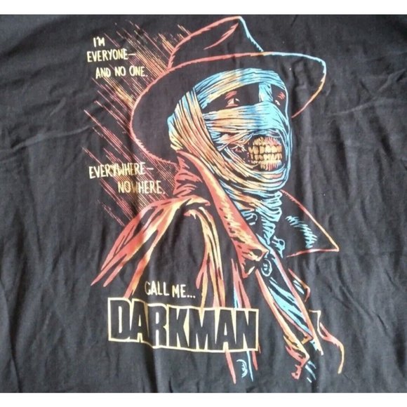 Darkman Loot Fright Crate Exclusive Mens Small Black T-Shirt Liam Neeson - Picture 2 of 2